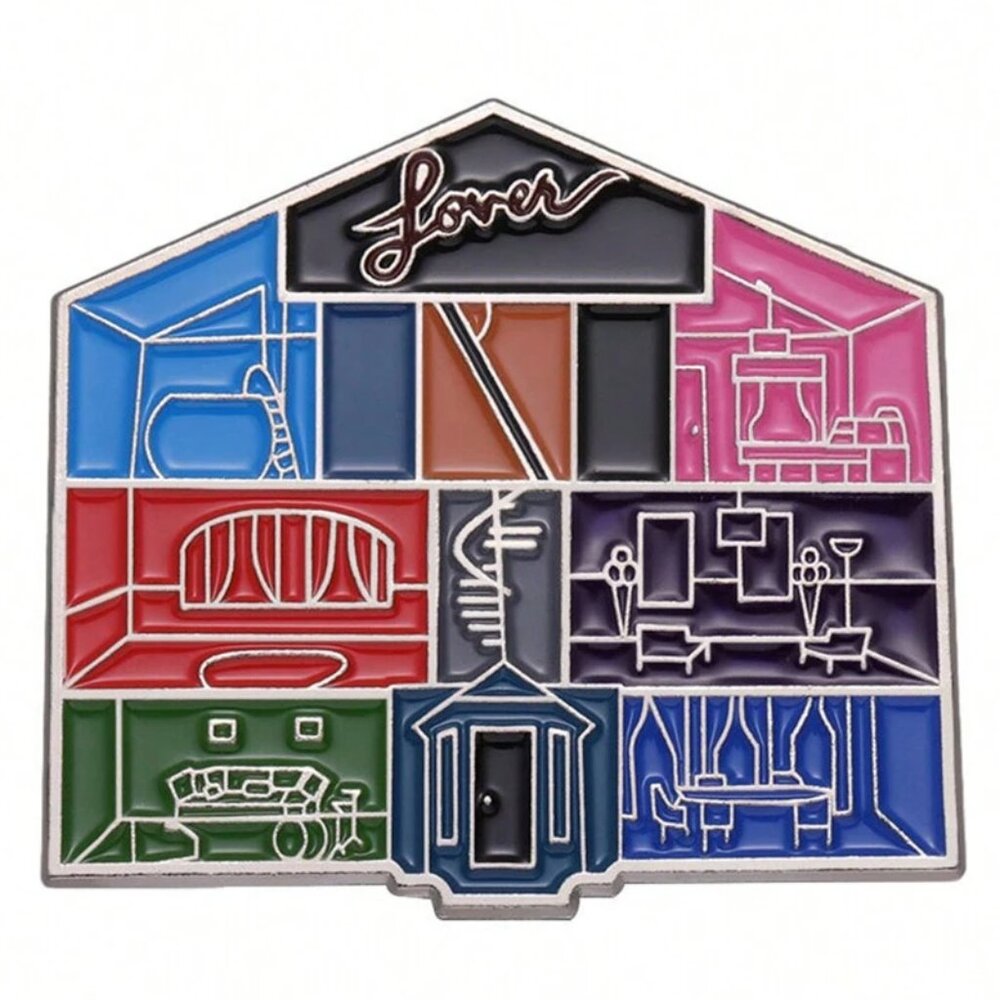 TAYLOR SWIFT LOVER HOUSE OIL DRIPPED ENAMEL PIN LAPEL PIN BROOCH NWT